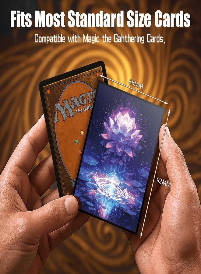 Kiiransr MTG Card Sleeves - Pixel Lotus - Ultra Clear Front & Matte Finish Back, 100 Count Standard Size Matte Art Sleeve for Magic The Gathering - Image 4